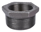 Prosource B241 40X32 Pipe Bushing, 1-1/2 x 1-1/4 in, MIP x FIP, Malleable Iron, SCH 40 Schedule, 300 psi Pressure